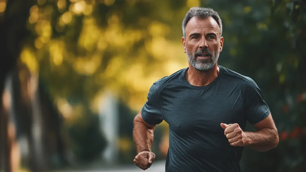 cardiovascular wellness - a man running